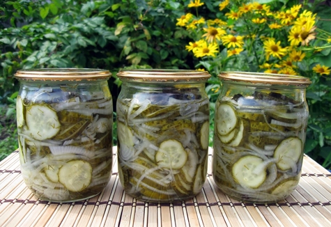 nezhinsky cucumbers in jars