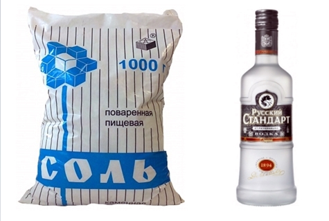 vodka et sel