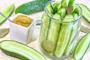 Delicious recipes for pickling cucumbers in mustard filling for the winter