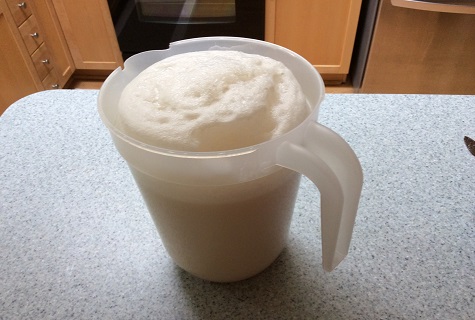 frothy water