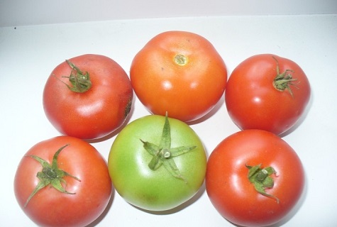 šesť paradajok