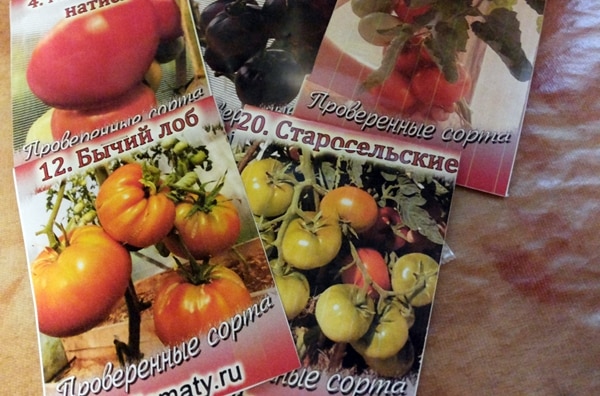 Samen verschiedener Tomaten