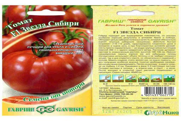 paradajková hviezda sibérie