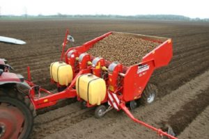 Bulvių sodinamųjų traktorių, skirtų pėsčiųjų traktoriui, tipai, kaip tai padaryti patys, jų pranašumai ir veikimo principas