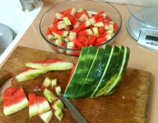 skivet vandmelon