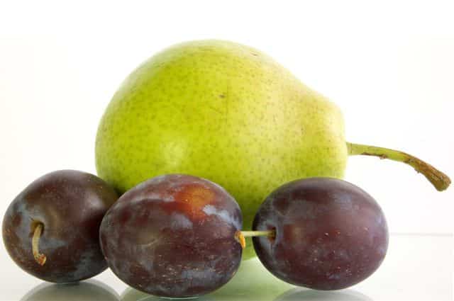 prune de cireș cu pere