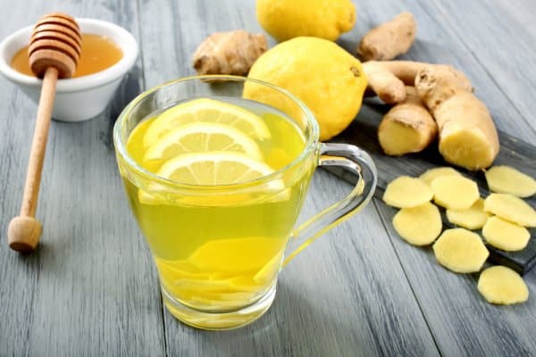 tea with ginger and lemon