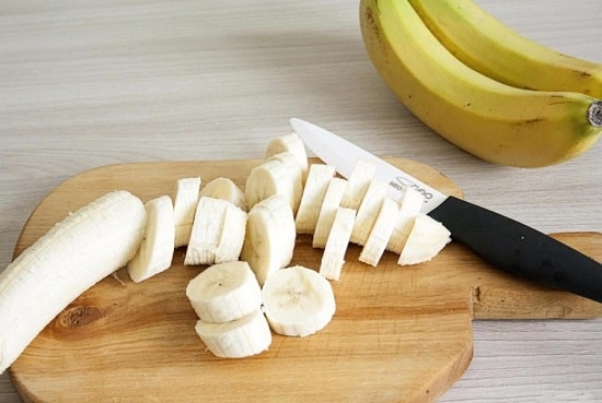 sliced ​​banana