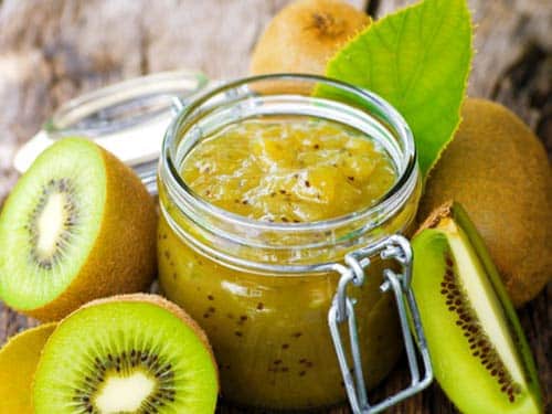 Kiwi and pear jam
