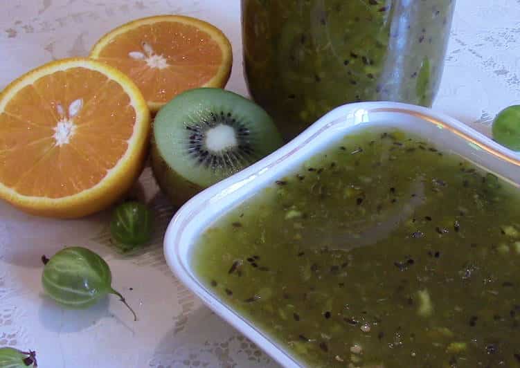 Kiwi a pomerančový džem
