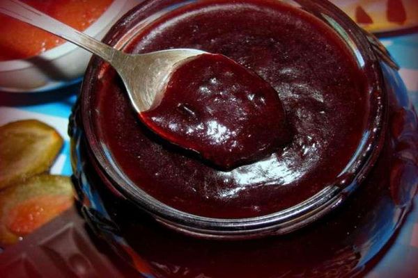 spoon with jam