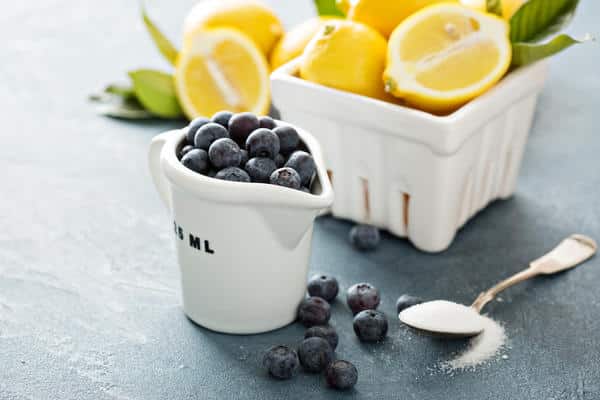 blueberry at lemon