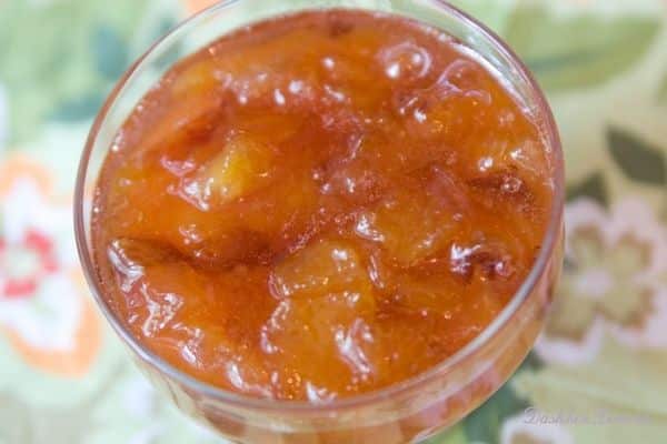 ready-made peach jam