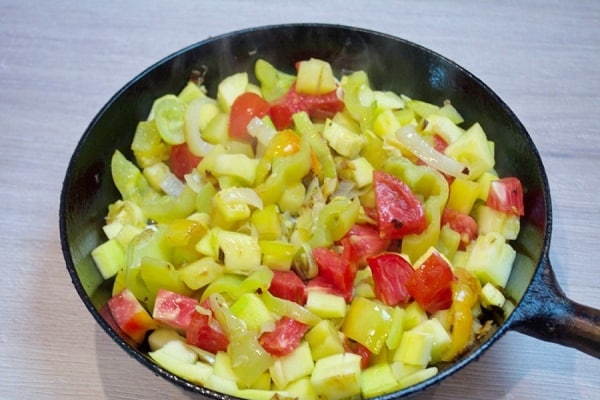peeled vegetables