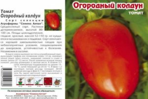 Opis odrody paradajok Záhradný čarodejník, jeho vlastnosti a produktivita