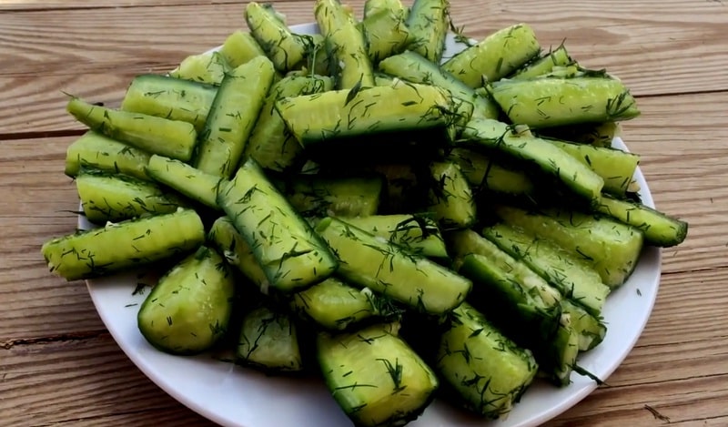 komkommers in het Koreaans voor de winter
