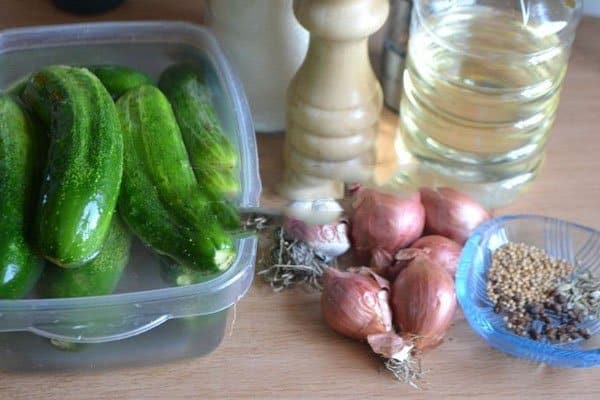 ingredients de cogombre mostassa