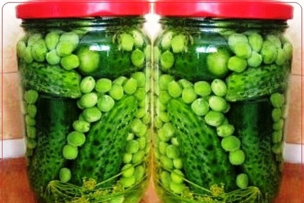 Canned with cucumbers