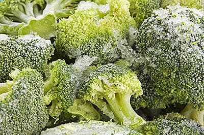 frysning af broccoli