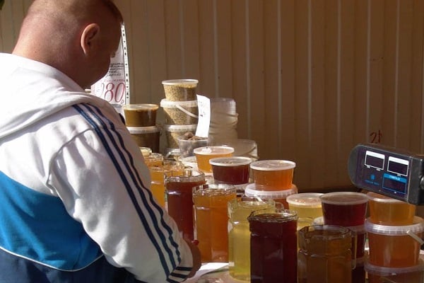selectie van honing