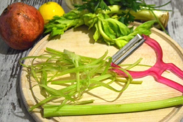 preparing celery