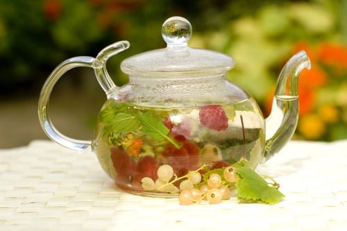 tea in a teapot
