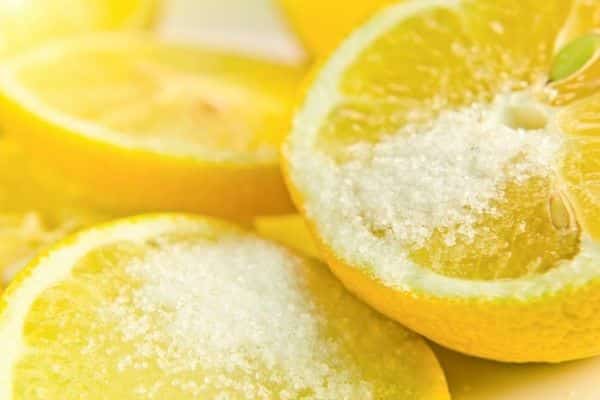 lemons in sugar