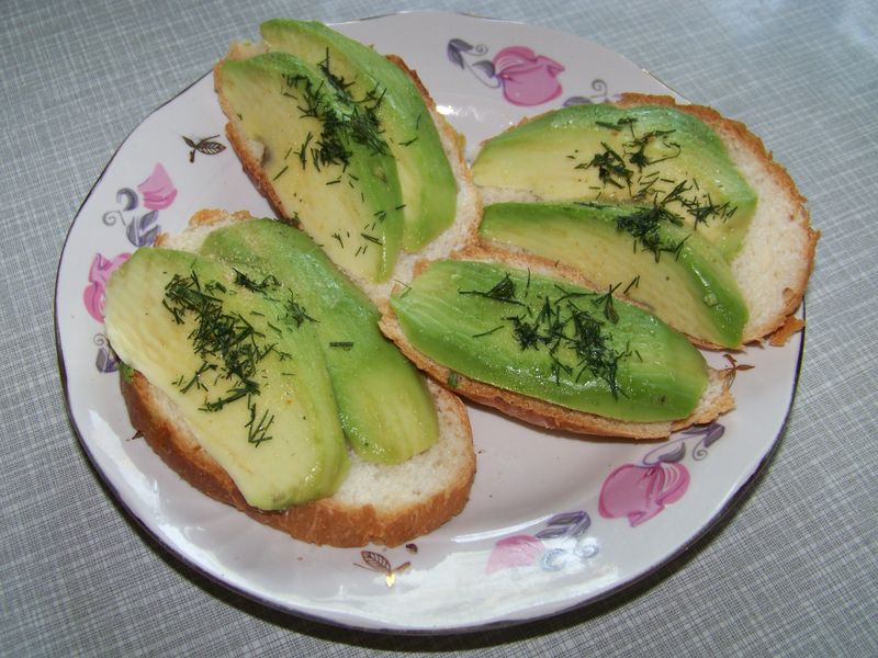With avocado butters