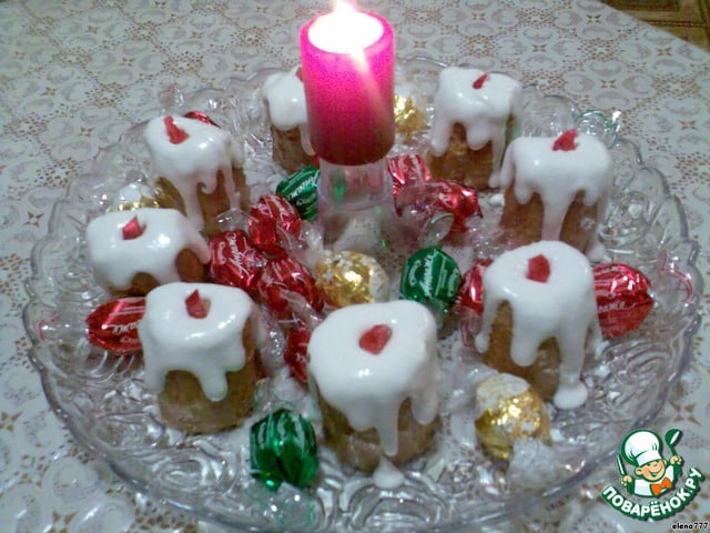Cakes Christmas candles