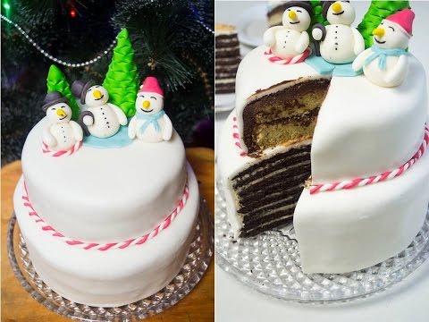 Ninots de neu - bunk cake