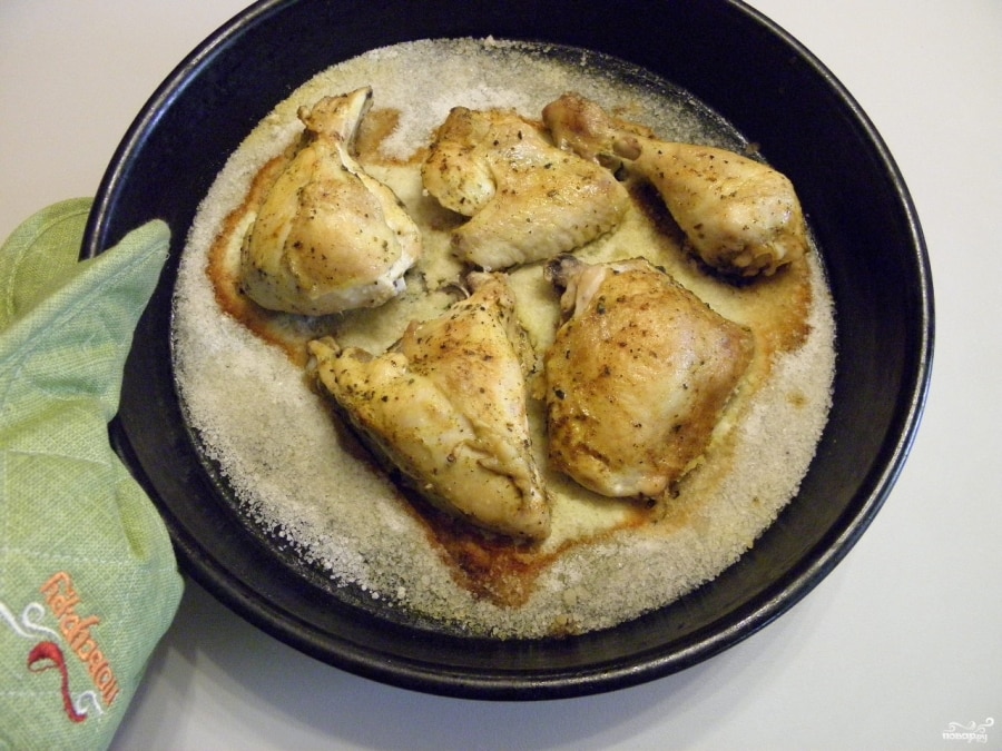 Piletina na kriške soli