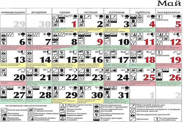kalendár na máj