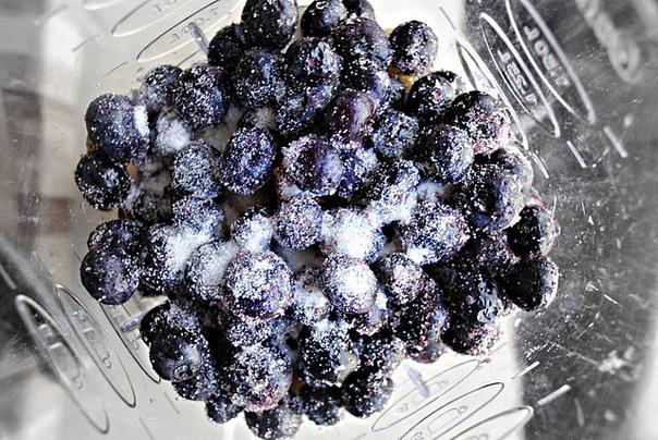 blueberries and sugar