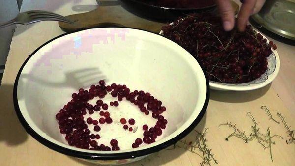 Peeling currants