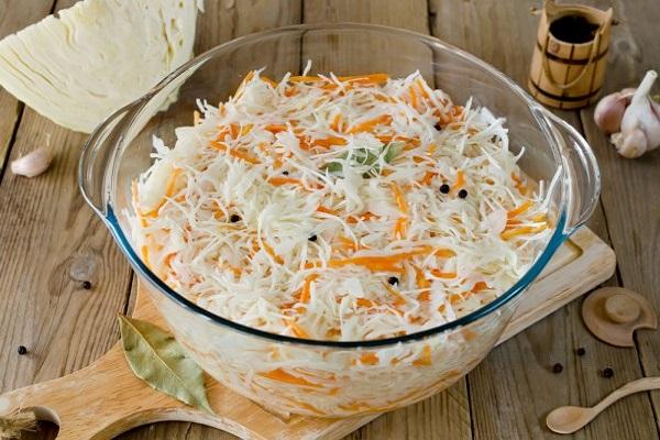 grated cabbage