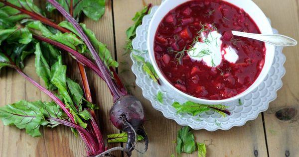 borscht and beets