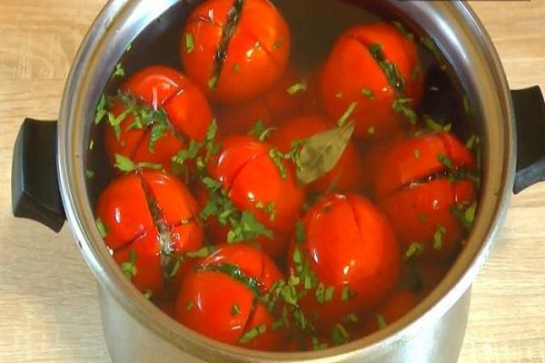 rajčata ve slaném nálevu