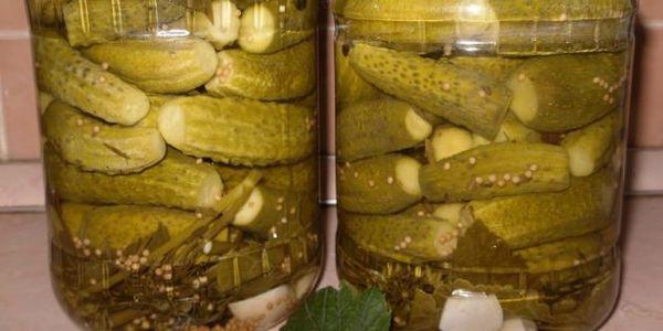 jars of cucumbers