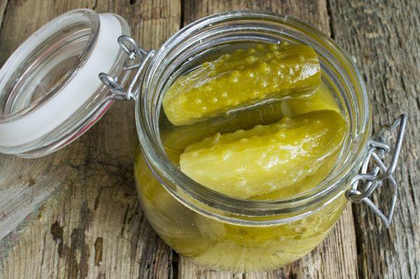 Pickled with citric acid