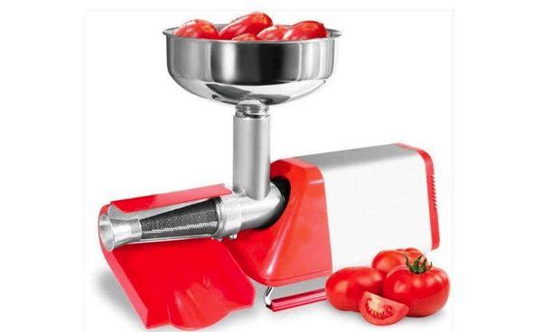 tomatoes through a juicer