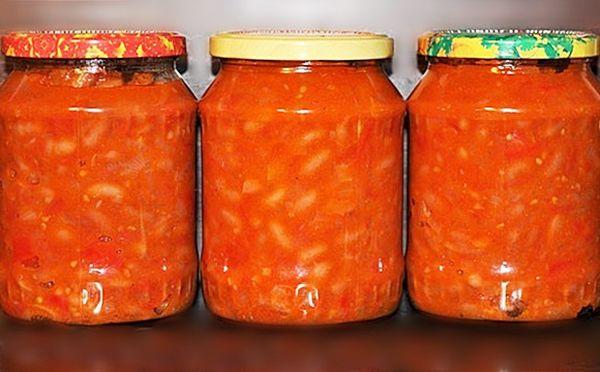 Bohnen in Tomaten