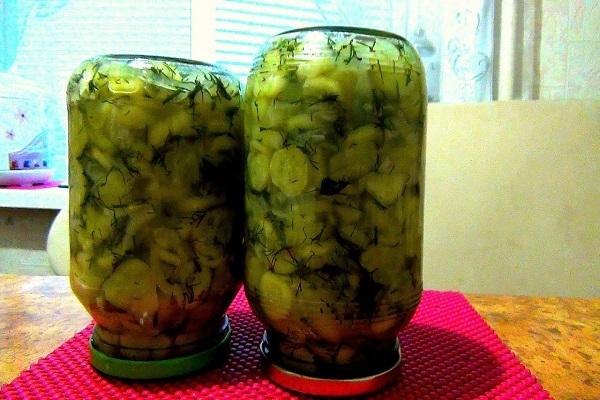 cucumbers with onions
