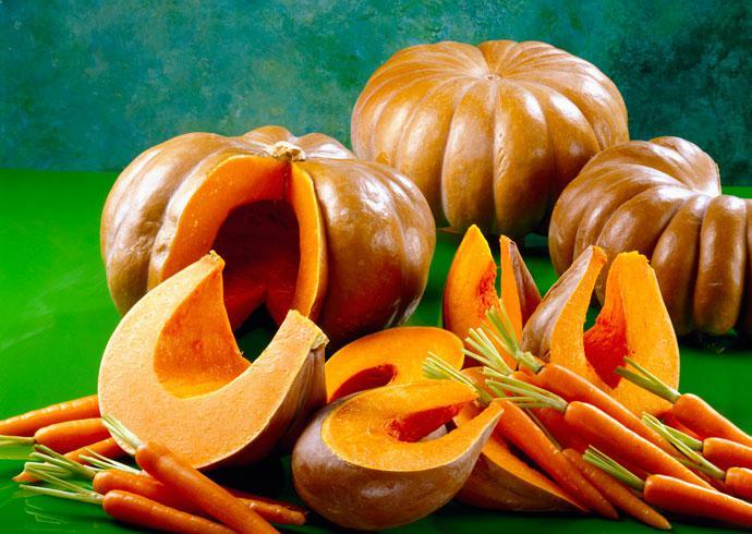 pumpkin and carrots