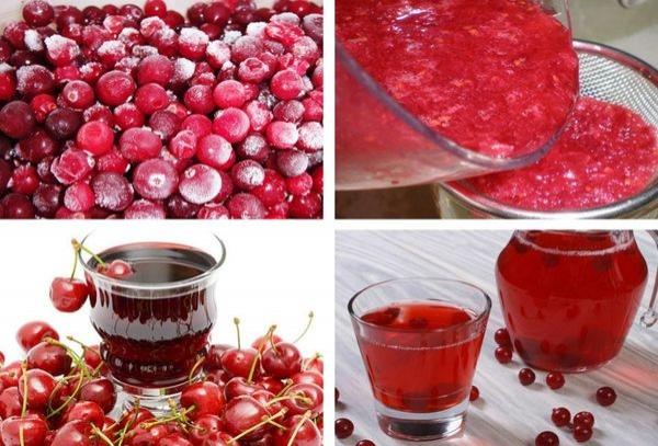 cherry juice in its juice