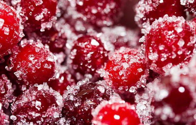 lingonberry with sugar