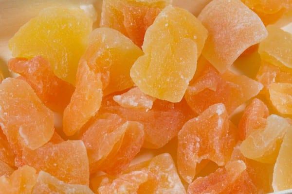 candied fruits with tangerine