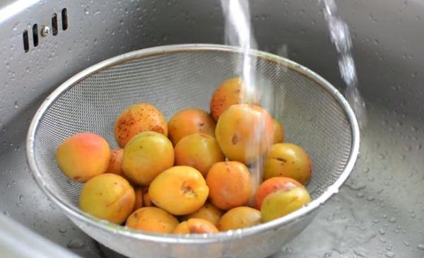 skölj aprikoser