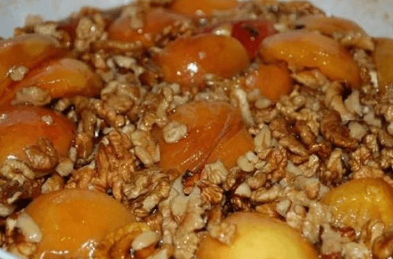 apricot jam with nuts