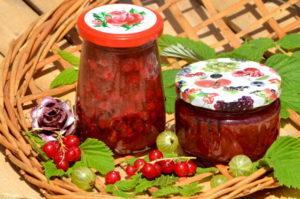 Step-by-step recipe for making currant and gooseberry jam for the winter