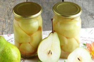 TOP 8 simple recipes for making pears in syrup for the winter